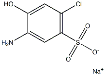 3-Amino-6-chloro-4-hydroxybenzenesulfonic acid sodium salt Structure