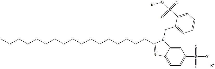  1-[2-(Potassiooxysulfonyl)benzyl]-2-heptadecyl-1H-benzimidazole-6-sulfonic acid potassium salt