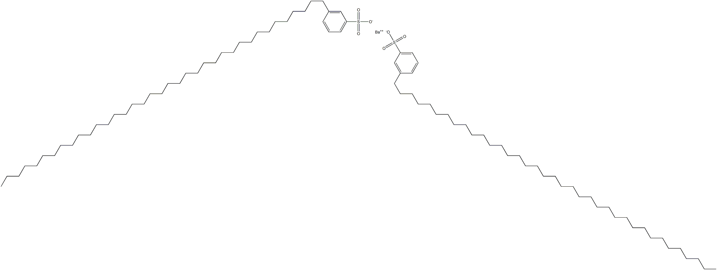 Bis[3-(heptatriacontan-1-yl)benzenesulfonic acid]barium salt Structure
