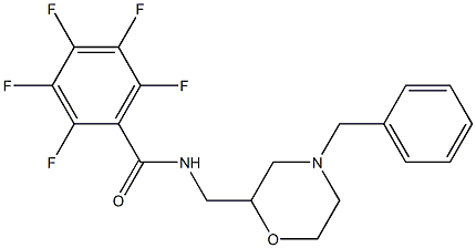 N-(4-Benzylmorpholin-2-ylmethyl)-2,3,4,5,6-pentafluorobenzamide 结构式
