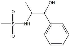 1-Phenyl-2-[(methylsulfonyl)amino]-1-propanol,,结构式