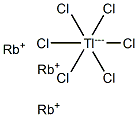 ヘキサクロロタリウム(III)酸ルビジウム 化学構造式