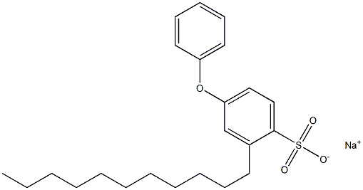 4-フェノキシ-2-ウンデシルベンゼンスルホン酸ナトリウム 化学構造式
