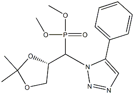 [(S)-(2,2-Dimethyl-1,3-dioxolan-4-yl)(5-phenyl-1H-1,2,3-triazol-1-yl)methyl]phosphonic acid dimethyl ester Structure