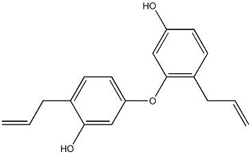 2,4'-Di(2-propenyl)[5,5'-oxybisphenol] Structure