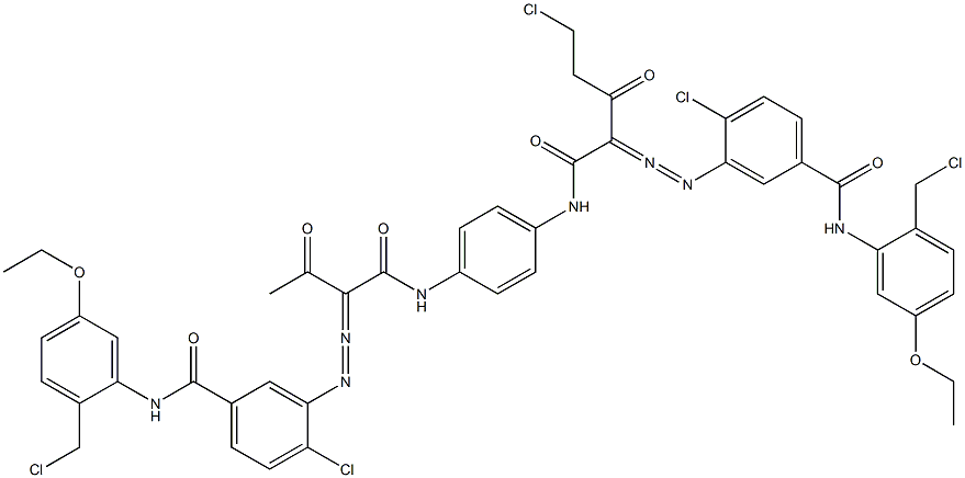 3,3'-[2-(Chloromethyl)-1,4-phenylenebis[iminocarbonyl(acetylmethylene)azo]]bis[N-[2-(chloromethyl)-5-ethoxyphenyl]-4-chlorobenzamide]