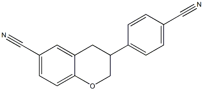 6-Cyano-3-(4-cyanophenyl)-3,4-dihydro-2H-1-benzopyran