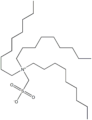 N,N-ジノニル-N-スルホナトメチル-1-ノナンアミニウム 化学構造式