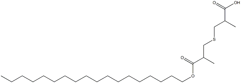3,3'-Thiobis(2-methylpropionic acid octadecyl) ester Structure