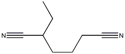 2-Ethylhexanedinitrile,,结构式