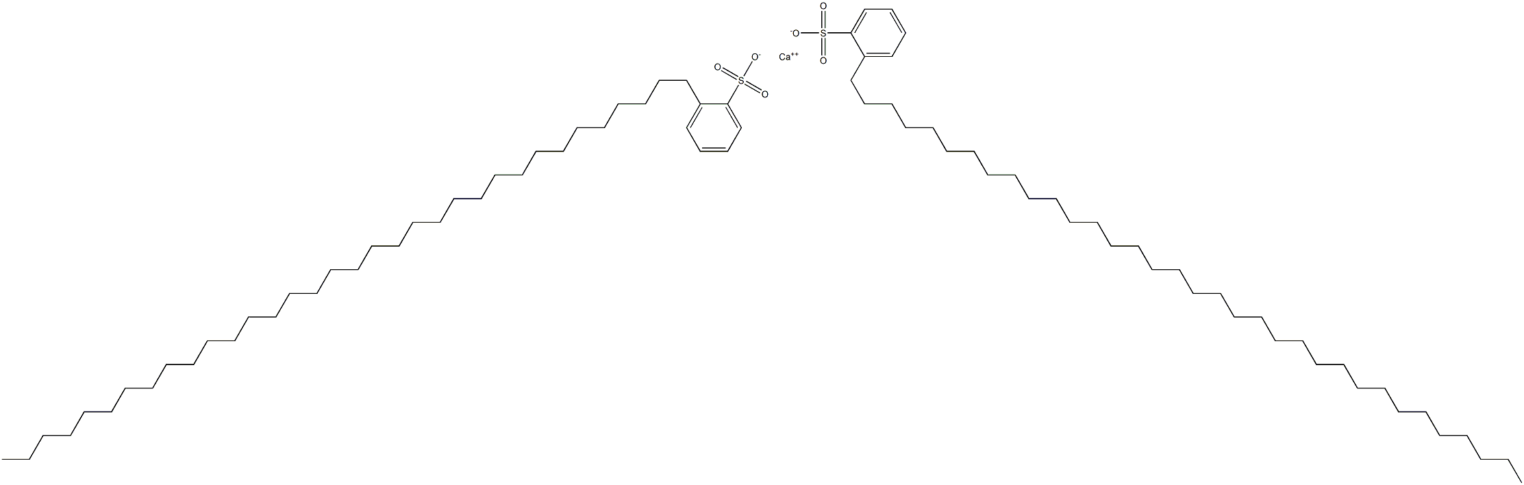 Bis[2-(tetratriacontan-1-yl)benzenesulfonic acid]calcium salt Structure