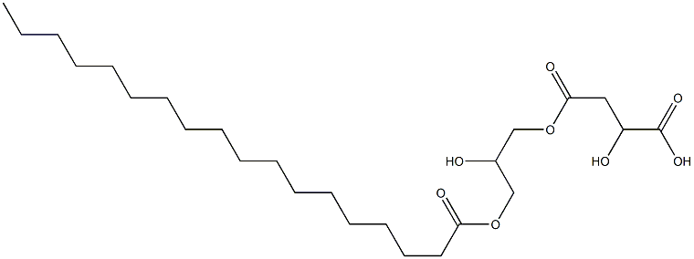 2-Hydroxybutanedioic acid hydrogen 4-[2-hydroxy-3-(octadecanoyloxy)propyl] ester Structure