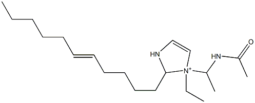 1-[1-(Acetylamino)ethyl]-1-ethyl-2-(5-undecenyl)-4-imidazoline-1-ium|