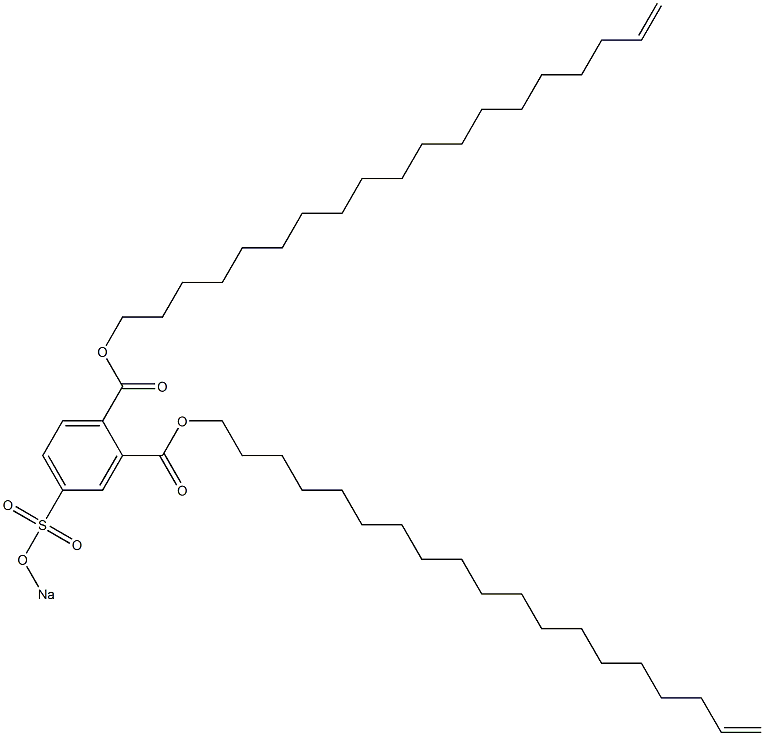 4-(Sodiosulfo)phthalic acid di(18-nonadecenyl) ester Structure