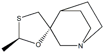 (3R,2'R)-2'-Methylspiro[1-azabicyclo[2.2.2]octane-3,5'-[1,3]oxathiolane],,结构式