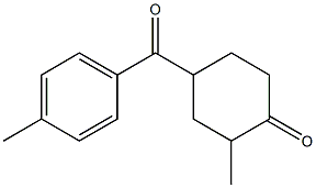 4-(4-Methylbenzoyl)-2-methylcyclohexan-1-one Structure