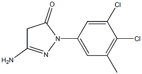 3-Amino-1-(3,4-dichloro-5-methylphenyl)-5(4H)-pyrazolone Structure