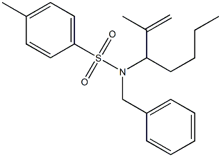 N-Benzyl-N-(1-isopropenylpentyl)-4-methylbenzenesulfonamide Structure