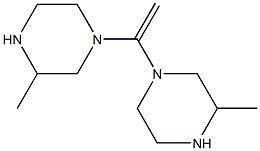 1,1'-(Ethene-1,1-diyl)bis(3-methylpiperazine),,结构式