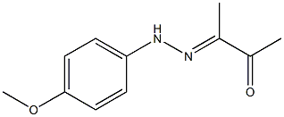 3-[2-(4-Methoxyphenyl)hydrazono]-2-butanone Structure