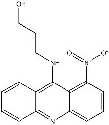 9-(3-ヒドロキシプロピルアミノ)-1-ニトロアクリジン 化学構造式