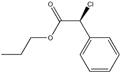 [S,(+)]-Chlorophenylacetic acid propyl ester,,结构式