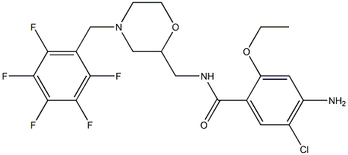 4-Amino-5-chloro-2-ethoxy-N-[[4-(2,3,4,5,6-pentafluorobenzyl)-2-morpholinyl]methyl]benzamide
