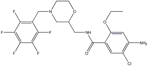  4-Amino-5-chloro-2-ethoxy-N-[[4-(2,3,4,5,6-pentafluorobenzyl)-2-morpholinyl]methyl]benzamide