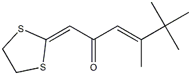 4,5,5-Trimethyl-1-(1,3-dithiolan-2-ylidene)-3-hexen-2-one