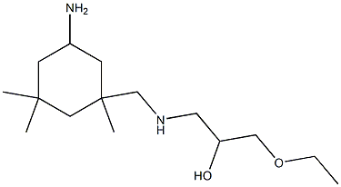 3-[[N-(2-Hydroxy-3-ethoxypropyl)amino]methyl]-3,5,5-trimethylcyclohexylamine Struktur