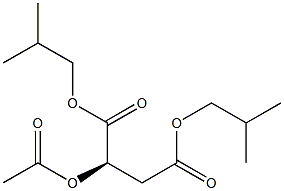 [R,(+)]-2-(Acetyloxy)succinic acid diisobutyl ester Struktur