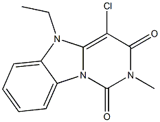 2-Methyl-5-ethyl-4-chloropyrimido[1,6-a]benzimidazole-1,3(2H,5H)-dione