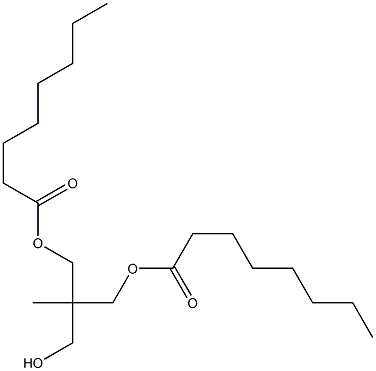 Dioctanoic acid 2-(hydroxymethyl)-2-methyl-1,3-propanediyl ester 结构式