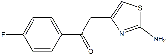 2-Amino-4-[(4-fluorophenyl)carbonylmethyl]thiazole,,结构式