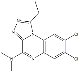 7,8-Dichloro-4-dimethylamino-1-ethyl[1,2,4]triazolo[4,3-a]quinoxaline|