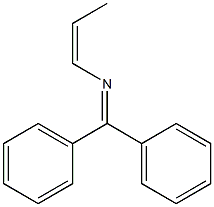 (Z)-N-Diphenylmethylene-1-propen-1-amine Struktur