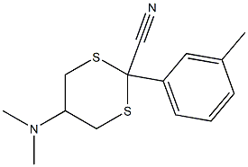 5-(Dimethylamino)-2-[3-methylphenyl]-1,3-dithiane-2-carbonitrile