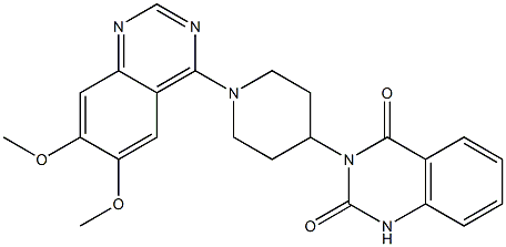 3-[1-(6,7-Dimethoxy-4-quinazolinyl)-4-piperidinyl]quinazoline-2,4(1H,3H)-dione