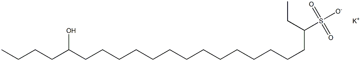  18-Hydroxydocosane-3-sulfonic acid potassium salt