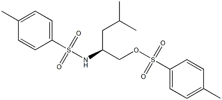 (-)-N-[(S)-1-(p-Toluenesulfonyloxymethyl)-3-methylbutyl]-p-toluenesulfonamide Structure