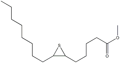 6,7-Epithiopentadecanoic acid methyl ester Structure