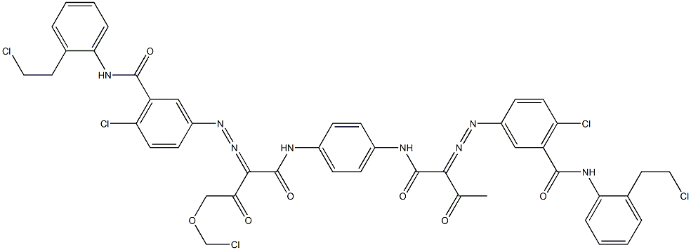  3,3'-[2-(Chloromethoxy)-1,4-phenylenebis[iminocarbonyl(acetylmethylene)azo]]bis[N-[2-(2-chloroethyl)phenyl]-6-chlorobenzamide]