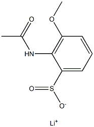  2-(Acetylamino)-3-methoxybenzenesulfinic acid lithium salt