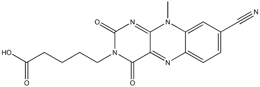 5-[(8-Cyano-2,3,4,10-tetrahydro-10-methyl-2,4-dioxobenzo[g]pteridin)-3-yl]valeric acid