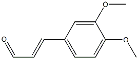 (E)-3-(3,4-Dimethoxyphenyl)acrolein Struktur