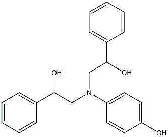 4-[BIS-(2-HYDROXY-2-PHENYL-ETHYL)-AMINO]-PHENOL Structure