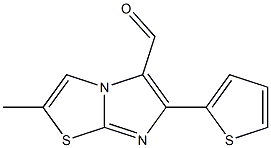 2-METHYL-6-(2-THIENYL)IMIDAZO[2,1-B]THIAZOLE-5-CARBOXALDEHYDE Structure