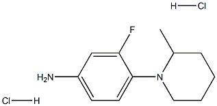 [3-fluoro-4-(2-methylpiperidin-1-yl)phenyl]amine dihydrochloride,1983937-70-7,结构式
