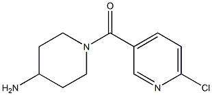 (4-AMINO-1-PIPERIDINYL)(6-CHLORO-3-PYRIDINYL)-METHANONE, 1027011-03-5, 结构式
