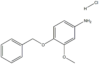 4-Benzyloxy-3-methoxyphenylaminehydrochloride Struktur